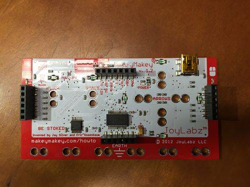 The back face of the Makey Makey board